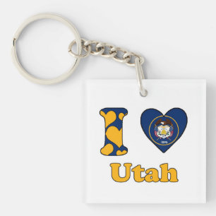 I Liebe Utah Schlüsselanhänger