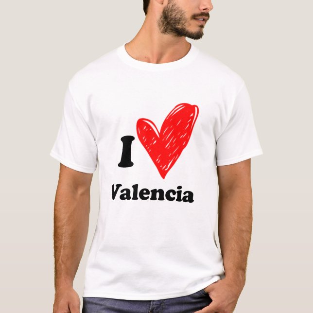 I Liebe Valencia T - Shirt (Vorderseite)