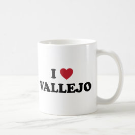 I Liebe Vallejo Kalifornien Kaffeetasse