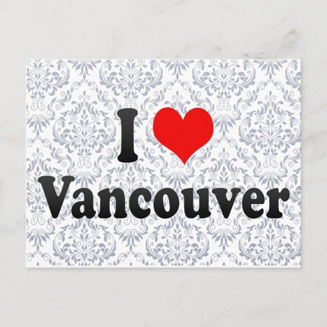 I Liebe Vancouver, Kanada Postkarte (Vorderseite)