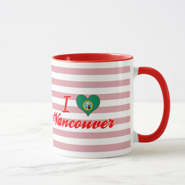 I Liebe Vancouver, Washington Tasse (Rechts)
