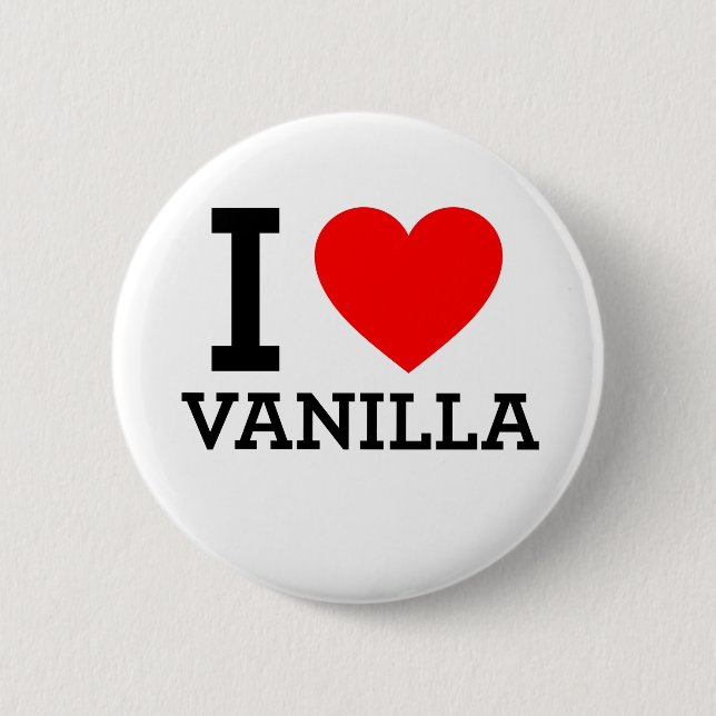 I Liebe Vanilla Button (Vorderseite)