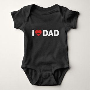I LIEBE VATER BABY STRAMPLER