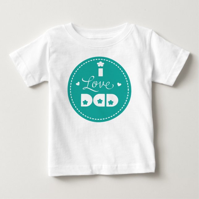 I LIEBE VATER BABY T-SHIRT (Vorderseite)