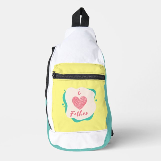 i Liebe Vater Crossbody Bag (Vorderseite)