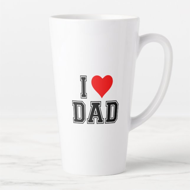 I Liebe Vater Kaffee Tasse - Minimalistisches Gesc (Rechts)