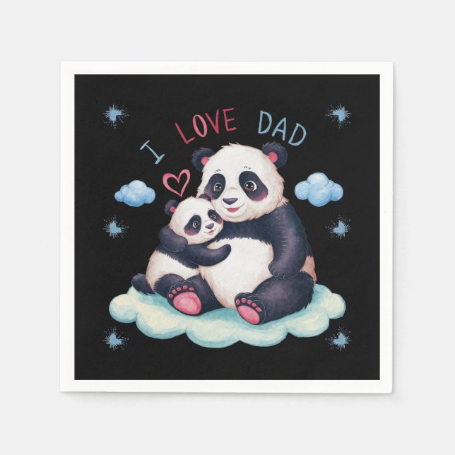 I LIEBE VATER SERVIETTE (Vorderseite)