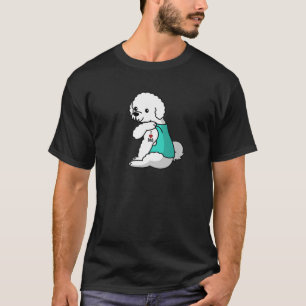 I Liebe Vater Tattoo Bichon Frise Vater Hund T-Shirt