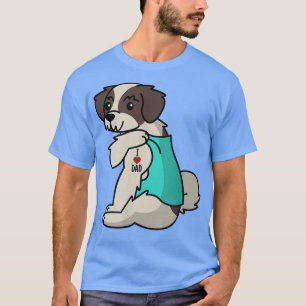 I Liebe Vater Tattoo Shih Tzu Vater Hund T-Shirt