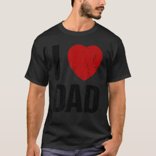 I Liebe Vater Tochter Sohn Vater T-Shirt