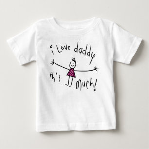 I LIEBE-VATI DIESES VIEL! NEUE BABY T-SHIRT