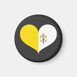 I Liebe Vatikanstadt-Flagge Magnet