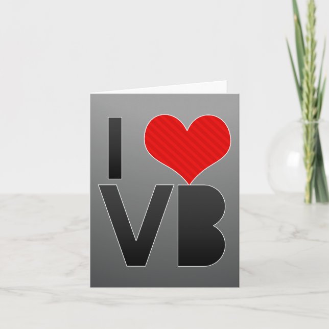 I Liebe VB Karte (Vorderseite)