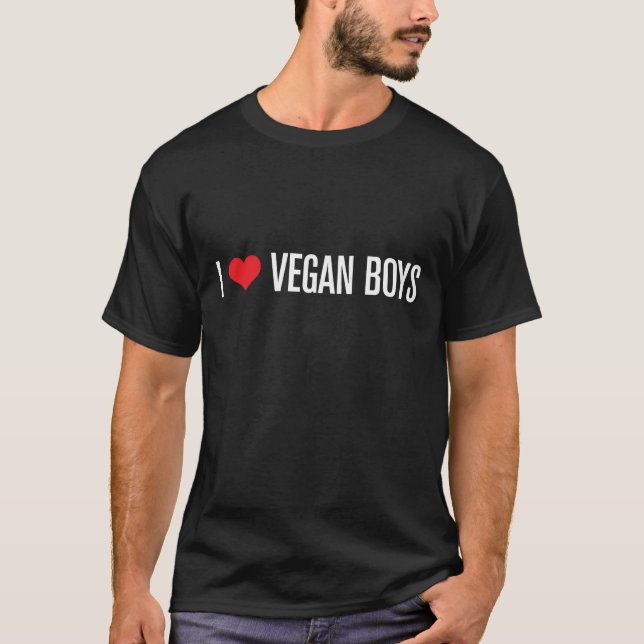 I Liebe-vegane Jungen T-Shirt (Vorderseite)