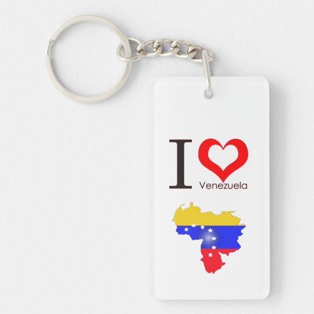 I Liebe Venezuela Schlüsselanhänger (Vorderseite)