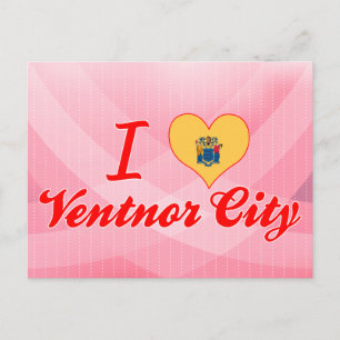 I Liebe Ventnor City, New Jersey Postkarte