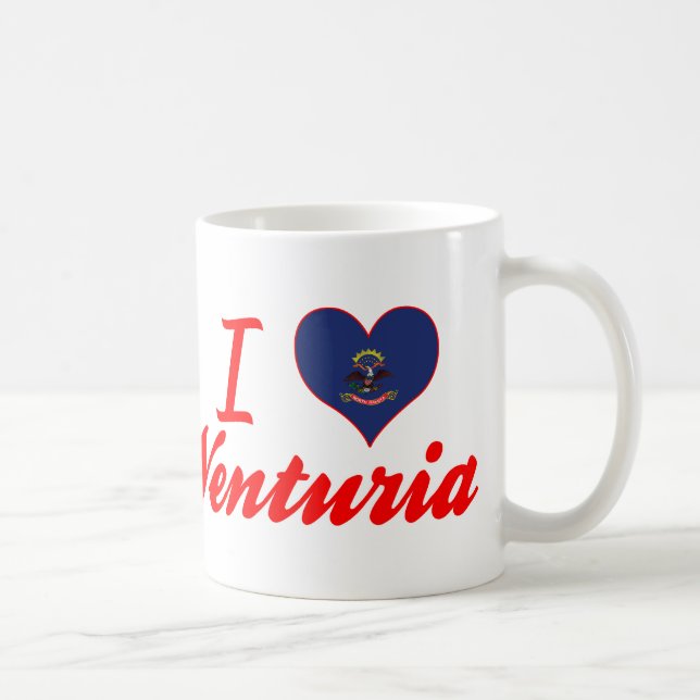 I Liebe Venturia, North Dakota Kaffeetasse (Rechts)