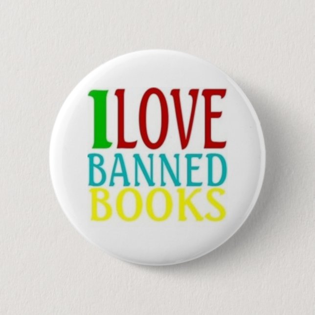 I LIEBE-VERBOTENE BÜCHER BUTTON (Vorderseite)