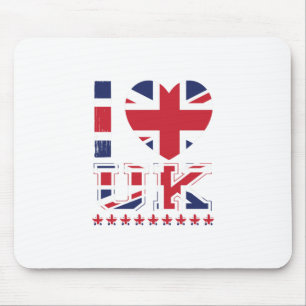 I Liebe Vereinigtes Königreich - Vereinigtes König Mousepad