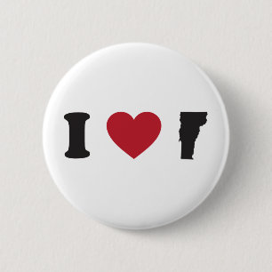 I Liebe Vermont Button