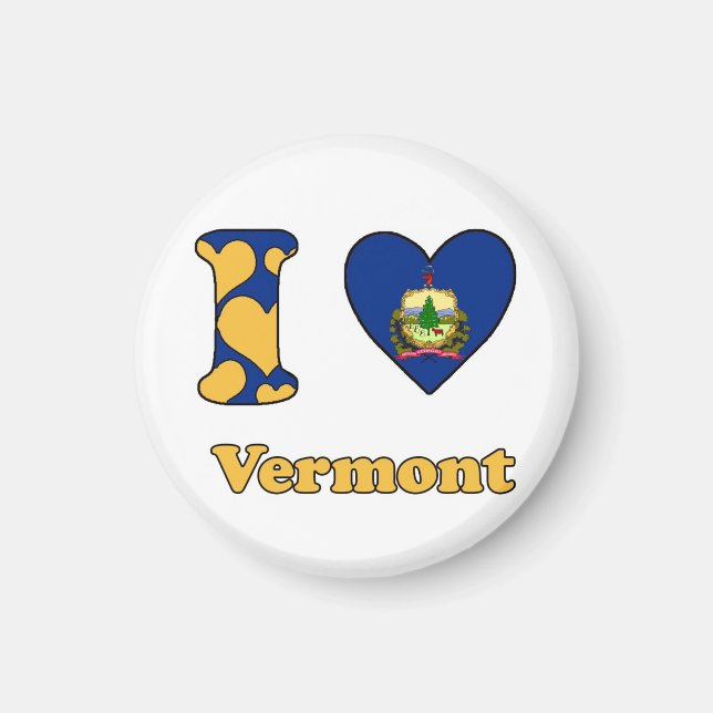 I Liebe Vermont Magnet (Vorne)
