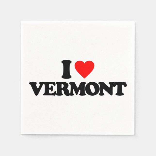 I LIEBE VERMONT SERVIETTE (Vorderseite)