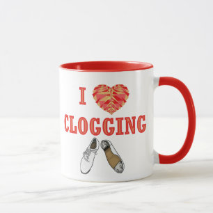 I Liebe-verstopfenherz-Schuh-Tanzen Tasse