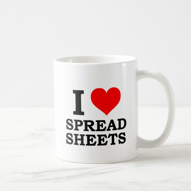 I Liebe-Verteilungsbögen Kaffeetasse (Rechts)