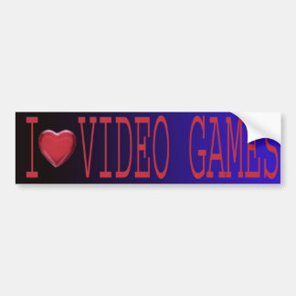 I LIEBE-VIDEOspiele Autoaufkleber