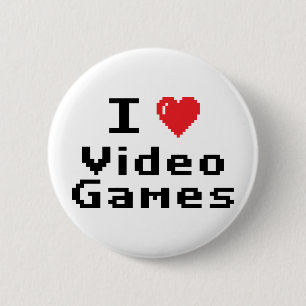 I Liebe-Videospiele Button