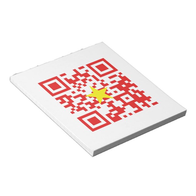 I Liebe Vietnam (Tôi Yêu Viraflot Nam) Flaggencode Notizblock (angewinkelt)