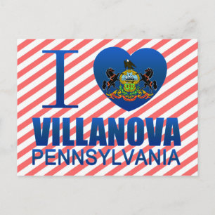 I Liebe Villanova, PA Postkarte