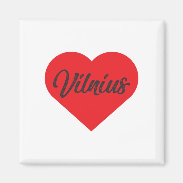 I Liebe Vilnius - Litauen Magnet (Vorne)