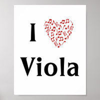 I Liebe Viola Alto Clef Rotes Herz Musiknoten