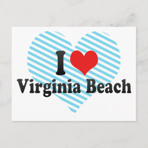 I Liebe Virginia Beach Postkarte