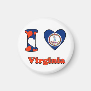 I Liebe Virginia Magnet