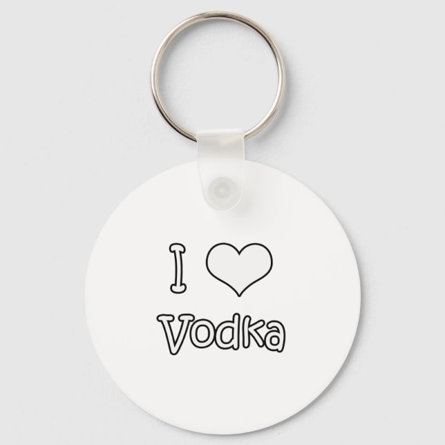 I Liebe Vodka Schlüsselanhänger (Vorderseite)