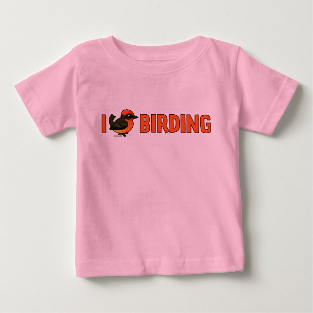 I Liebe Vogelbeobachtung VEFL Baby T-shirt (Vorderseite)