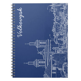 I Liebe Volkovysk Belarus Architektur Kathedrale Notizblock