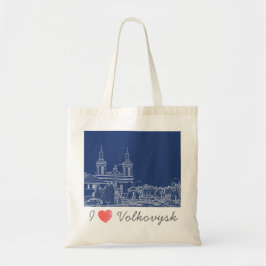 I Liebe Volkovysk Belarus Architektur Kathedrale Tragetasche