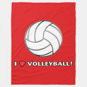 I Liebe-Volleyball Fleecedecke