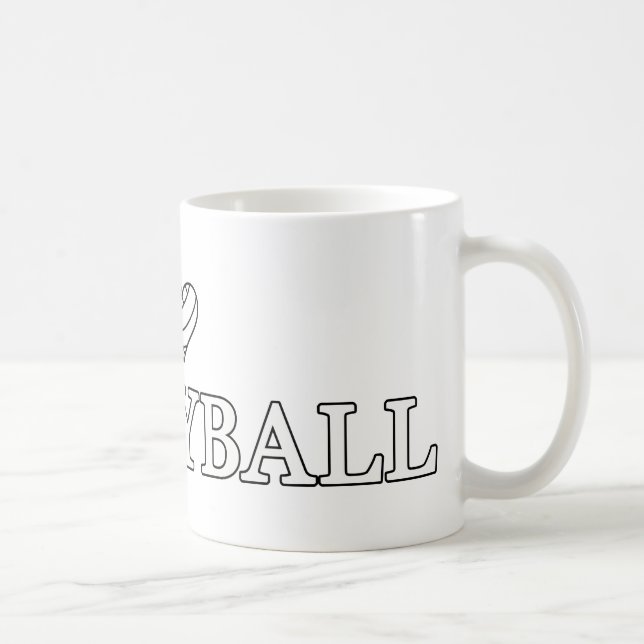 I Liebe Volleyball Kaffeetasse (Rechts)