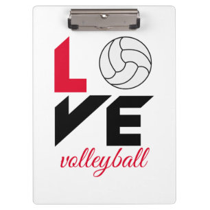 I Liebe Volleyball Klemmbrett