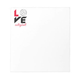 I Liebe Volleyball Notizblock