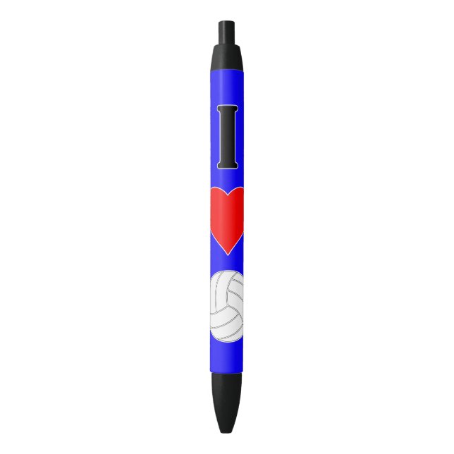 I Liebe Volleyball Pen für Spieler oder Trainer Kugelschreiber (Vorderseite Vertikal)