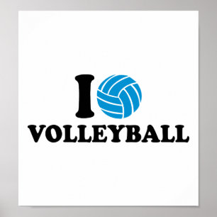 I Liebe Volleyball Poster