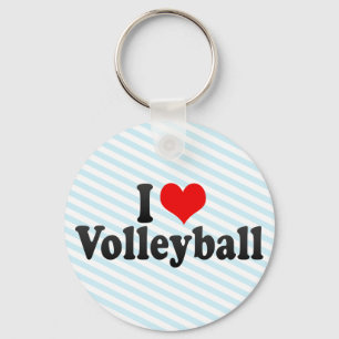 I Liebe Volleyball Schlüsselanhänger