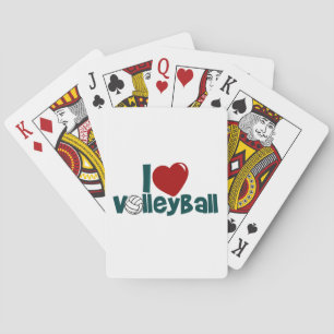 I Liebe Volleyball Spielkarten