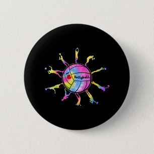 I Liebe Volleyball Sport Krawatte Dey Volleyball F Button