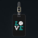 I Liebe Volleyball Sportteam Spieler und Trainer Gepäckanhänger<br><div class="desc">Ich Liebe Volleyball. Vintages Retro-Design für Volleyballspieler,  Trainer und Sportfans. Coole und phantastische Sportartikel für Athleten,  Volleyballtrainer,  Kapitän und Spieler. Ideal für Uni- und Volleyballspieler. Große Weihnachtsgeschenke und Geburtstagsgeschenk für alle,  die Spaß,  witzige Zitate,  lustige Sprüche,  Witze und Pistolen Liebe. Die Hintergrundfarbe kann auf die gewünschte Farbe angepasst werden.</div>